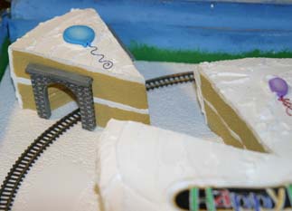 Cut Cake with Tunnel